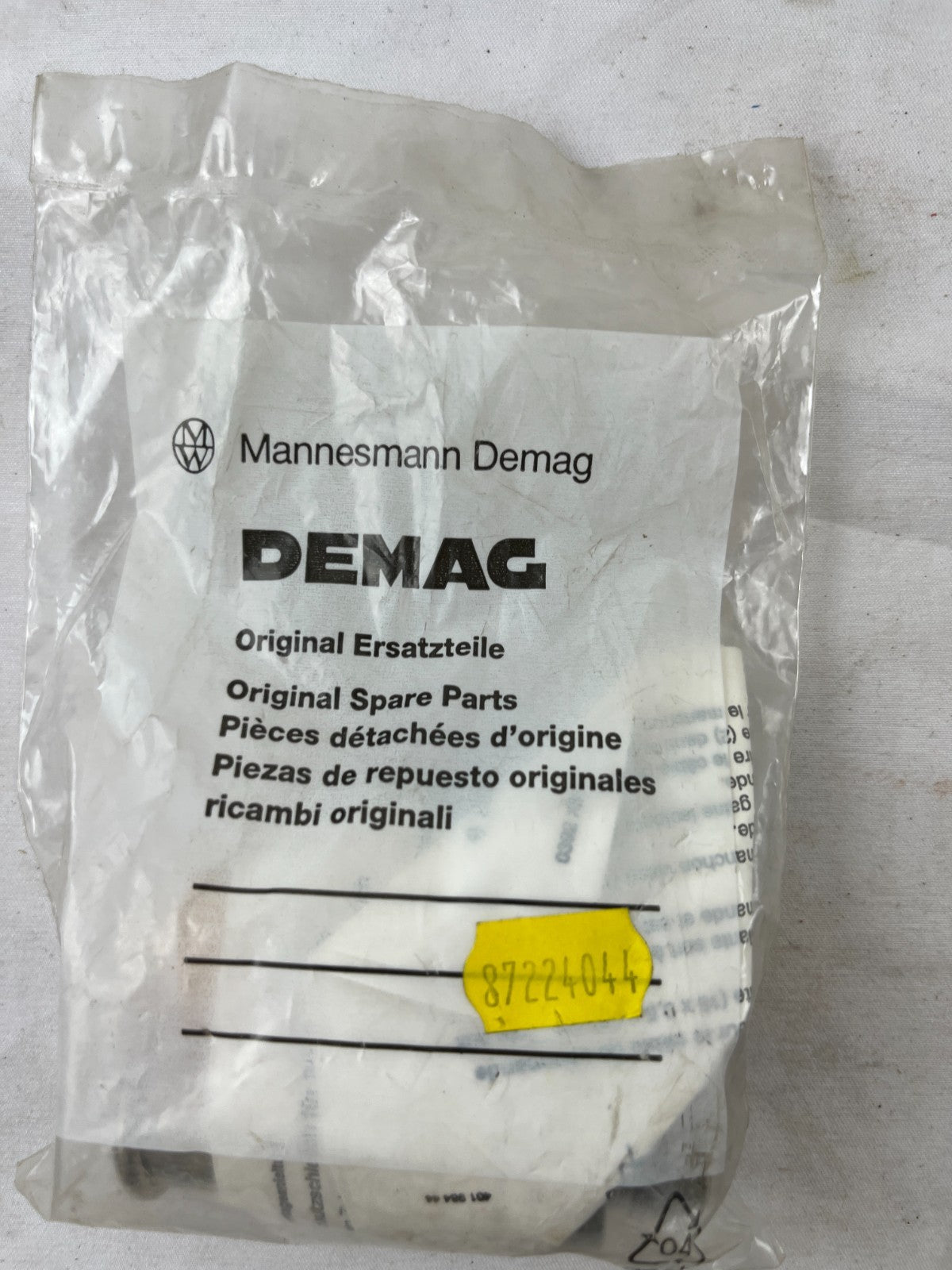Demag 87224044 Original Spare Part Threaded Metal Fitting New NOS