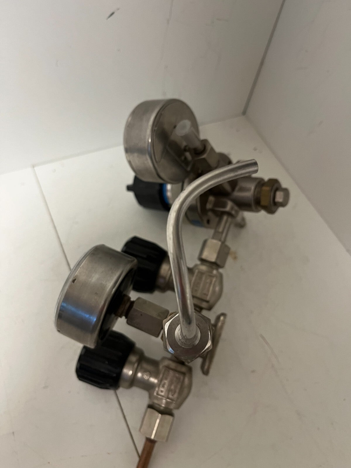 Messer Griesheim Oxygen Regulator Dual-Stage 315bar/10bar WIKA Gauge Used
