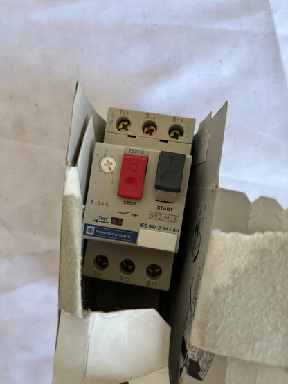 Telemecanique GV2 M16 Motor Circuit Breaker 9-14A New Spare Unit