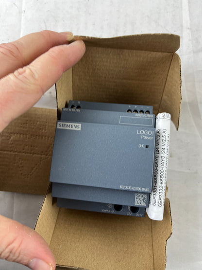 Siemens 6EP3333-6SB00-0AY0 LOGO! Power Supply 24V DC 4A New (Box Damaged)
