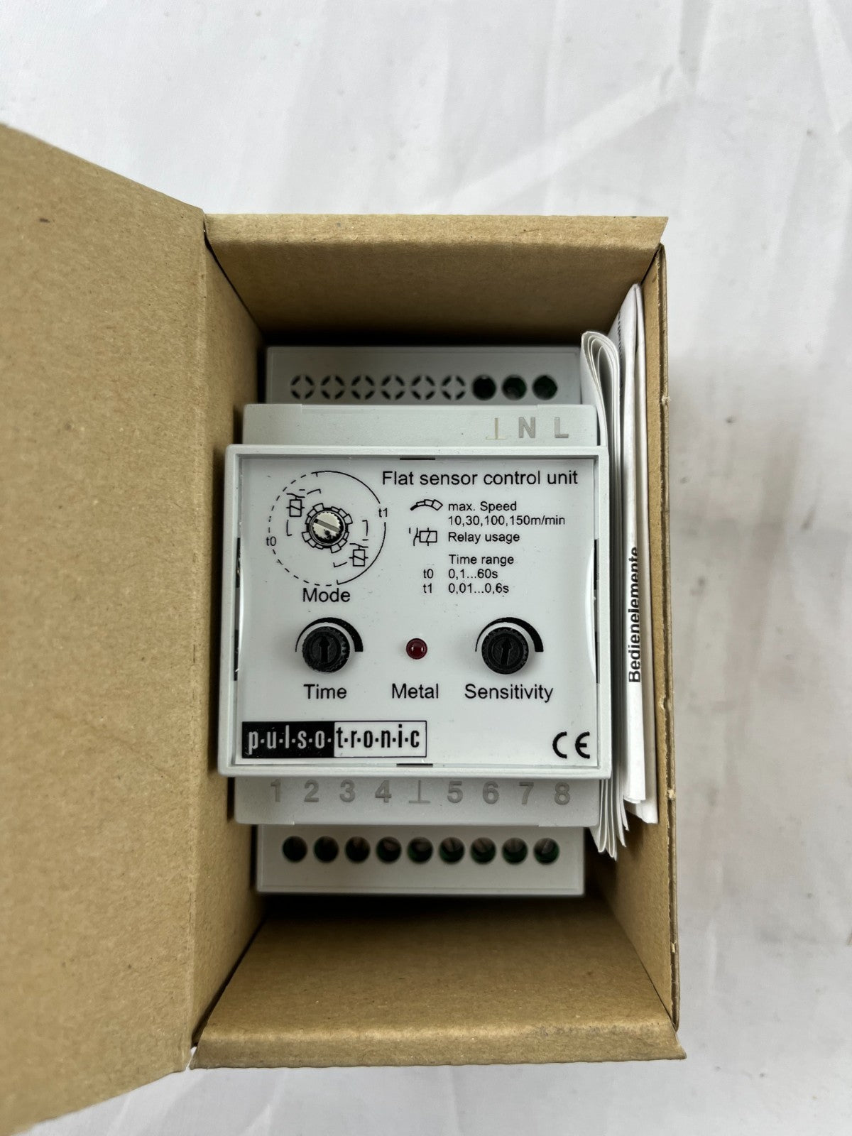 Pulsotronic 08349005010 NEW Flat Sensor Control Unit 230VAC 24VDC Germany Made