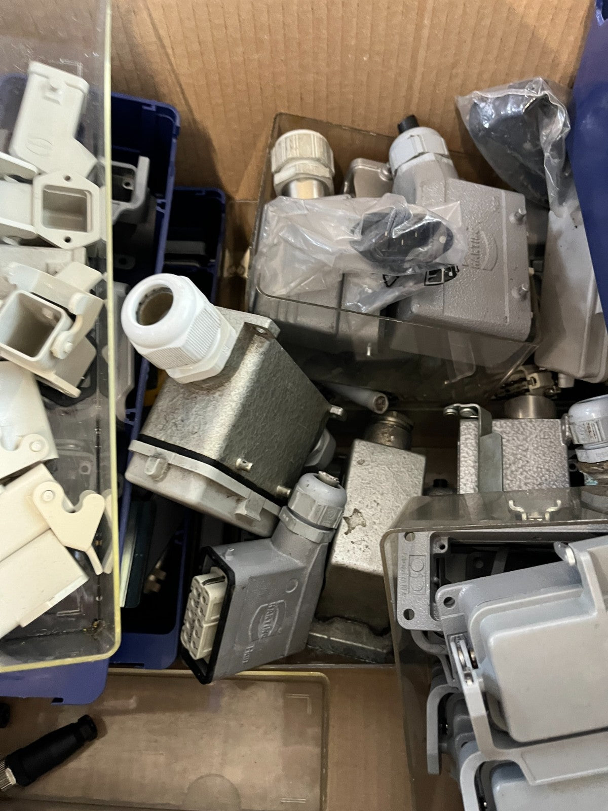 Harting Heavy Duty Connector Housings & Inserts Mixed Lot ~10kg Used Han Series