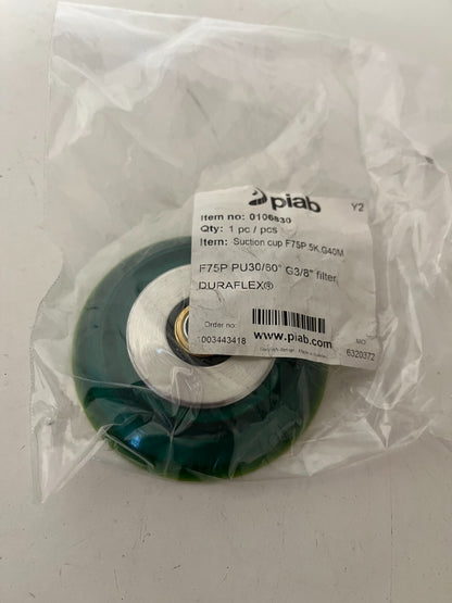 Piab Suction Cup F75P.5K.G40M G3/8" Filter DURAFLEX New - Never Used