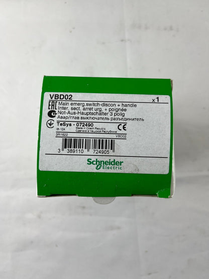 Schneider Electric VBD02 TeSys Vario Main Switch Disconnector 3P 12A 690V NEW