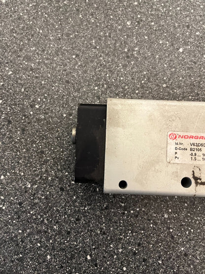 Norgren Pneumatic Solenoid Valve V63D5DDA-XA020 16 Bar - Used