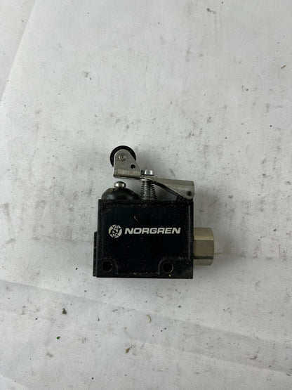 Norgren M/21/25 Pneumatic Roller Lever Valve G1/8 3/2 Bleed Actuated 2.7–10 bar