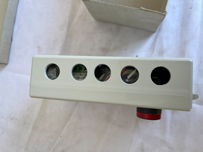 DISA NFUA 2 Ventilation Alarm Panel 3 Red Lamps New Spare Unit Danish