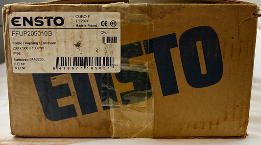 Ensto Cubo F FFUP205010G Steel Wall Enclosure 200×500×100 mm IP66 New In Box