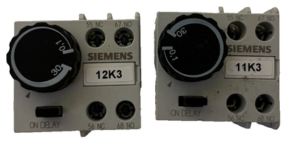 Lot 2x Siemens 3RT2926-2PA01 On-Delay Timer Module 0.1–30s SIRIUS Used Spares