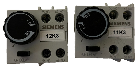 Lot 2x Siemens 3RT2926-2PA01 On-Delay Timer Module 0.1–30s SIRIUS Used Spares