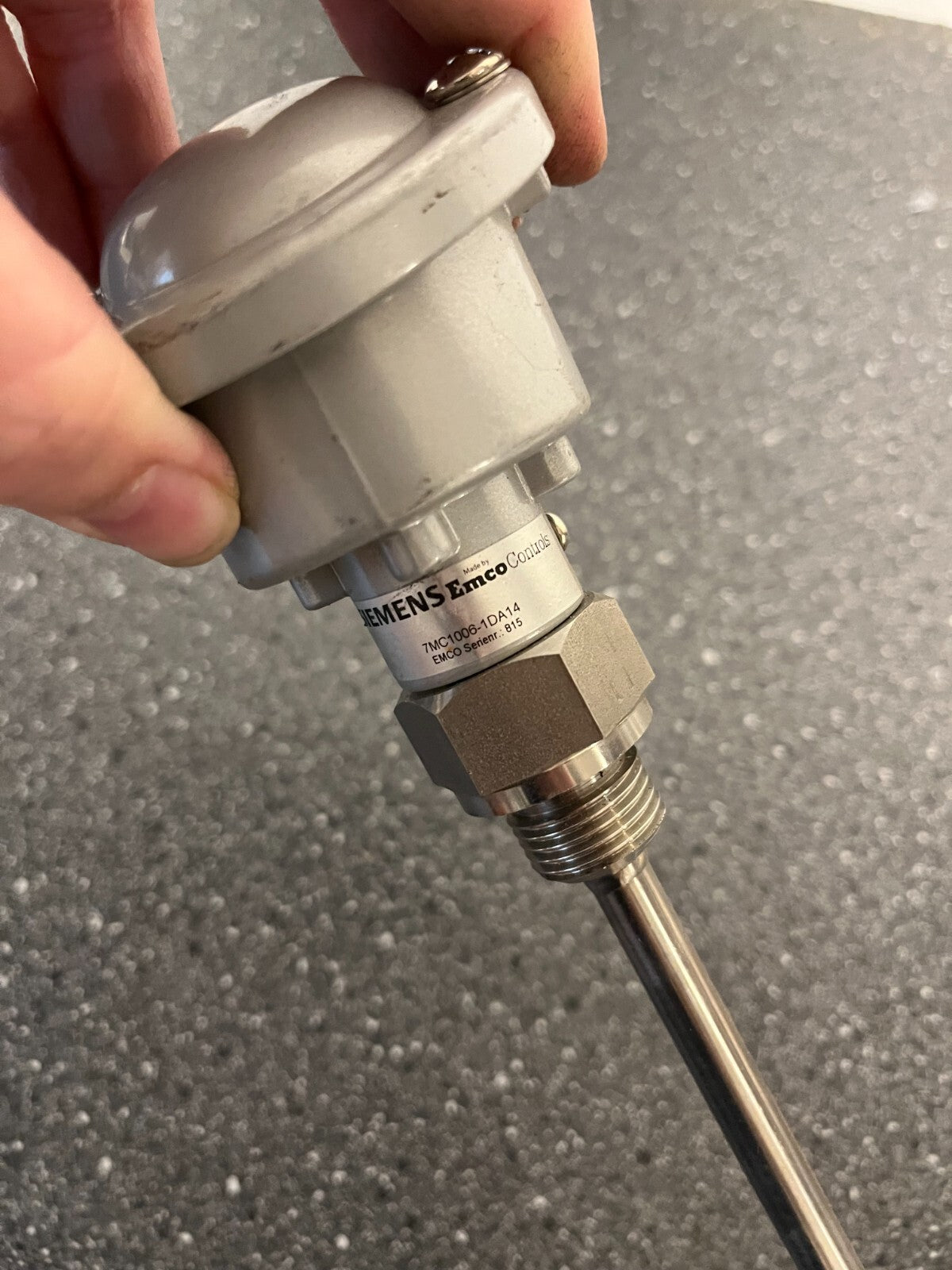 Siemens Temperature Sensor 7MC1006-1DA14, Industrial Thermocouple, Stainless