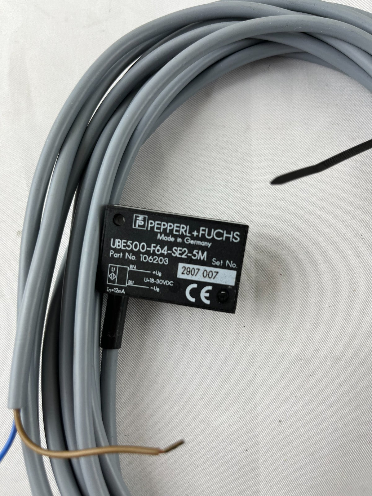 Pepperl+Fuchs UBE500-F64-SE2-5M NEW Ultrasonic Sensor 500mm 106203 Germany