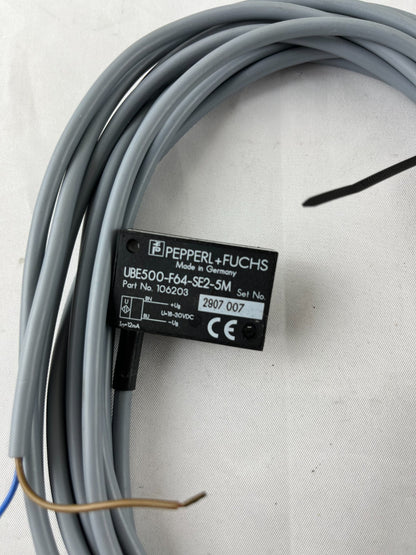 Pepperl+Fuchs UBE500-F64-SE2-5M NEW Ultrasonic Sensor 500mm 106203 Germany