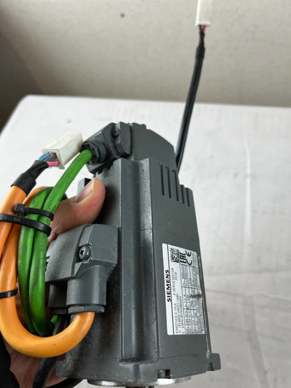 Siemens 1FL6032-2AF21-1AB1 SIMOTICS S-1FL6 Servo Motor 0.2kW 3000rpm Brake Used