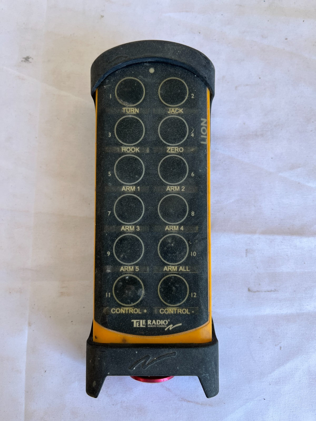 Tele Radio Lion 12 Button Industrial Remote Control Transmitter Used Spare Unit