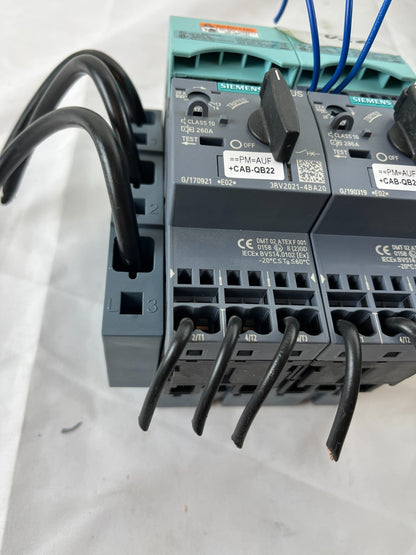 Siemens Sirius 3RV2021 Motor Protection Breaker Assembly 3RV2021-4BA20 Lot