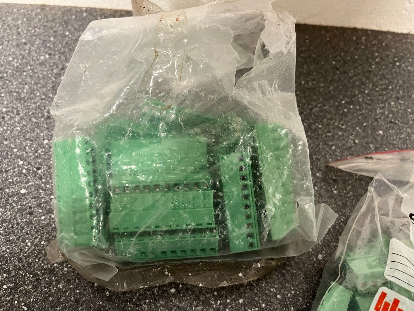 Lot of Phoenix Contact & Assorted Terminal Block Connectors - Mixed Green/Gray