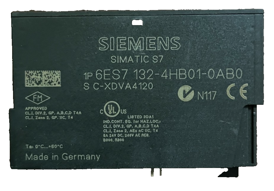 Siemens SIMATIC S7 6ES7 132-4HB01-0AB0 ET200S 2RO Relay Output Module 120V/230V