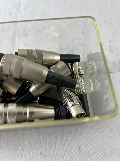 Industrial Circular Metal Connectors Male Female Bundle Used Spare Parts