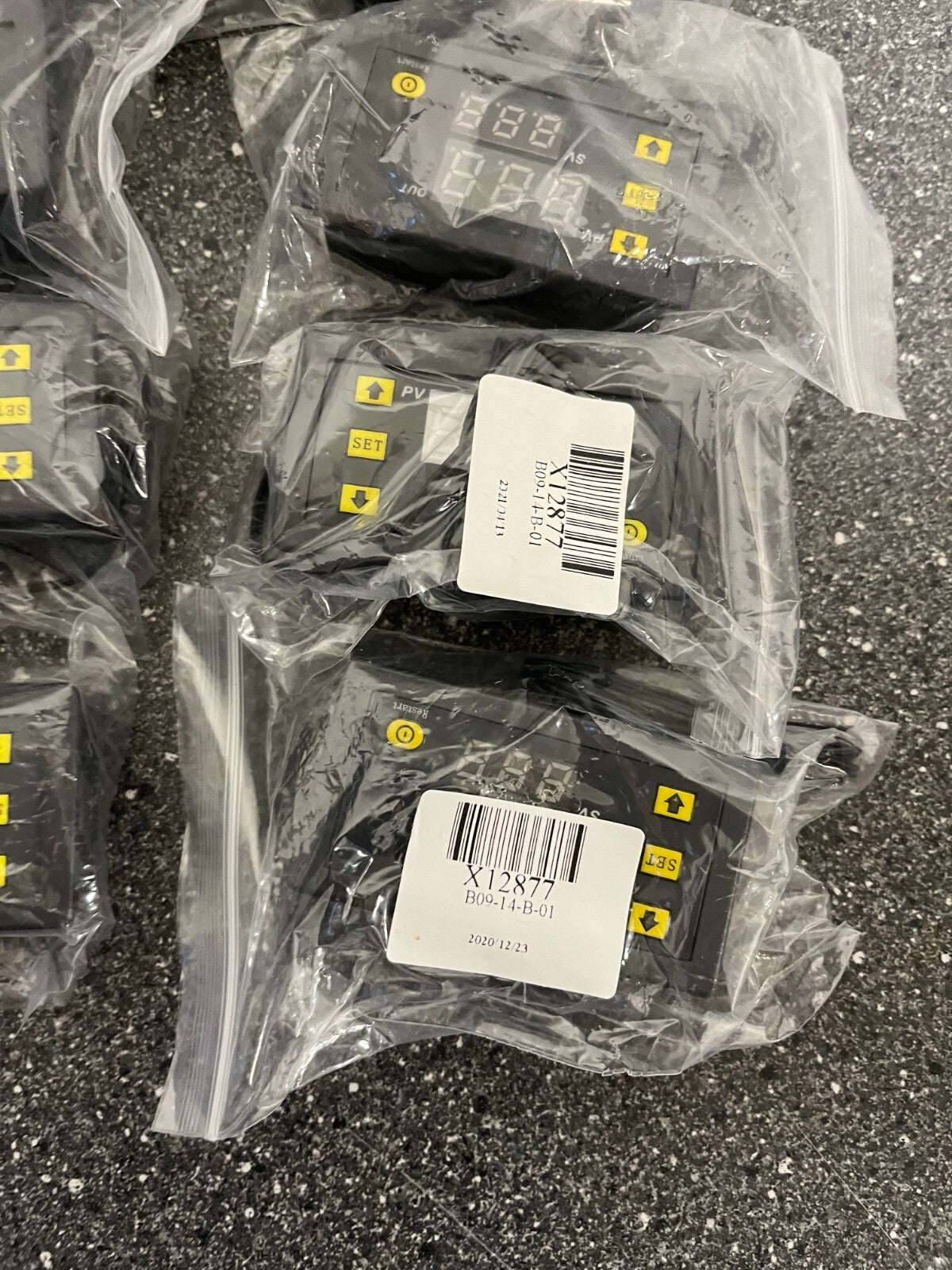 Lot of 8 Digital Temperature Controllers – X12877, New in Sealed Packaging