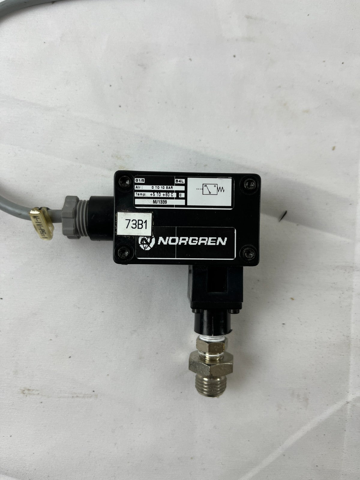 Norgren Pneumatic Pressure Switch 0-10 Bar Industrial Sensor Tested Working