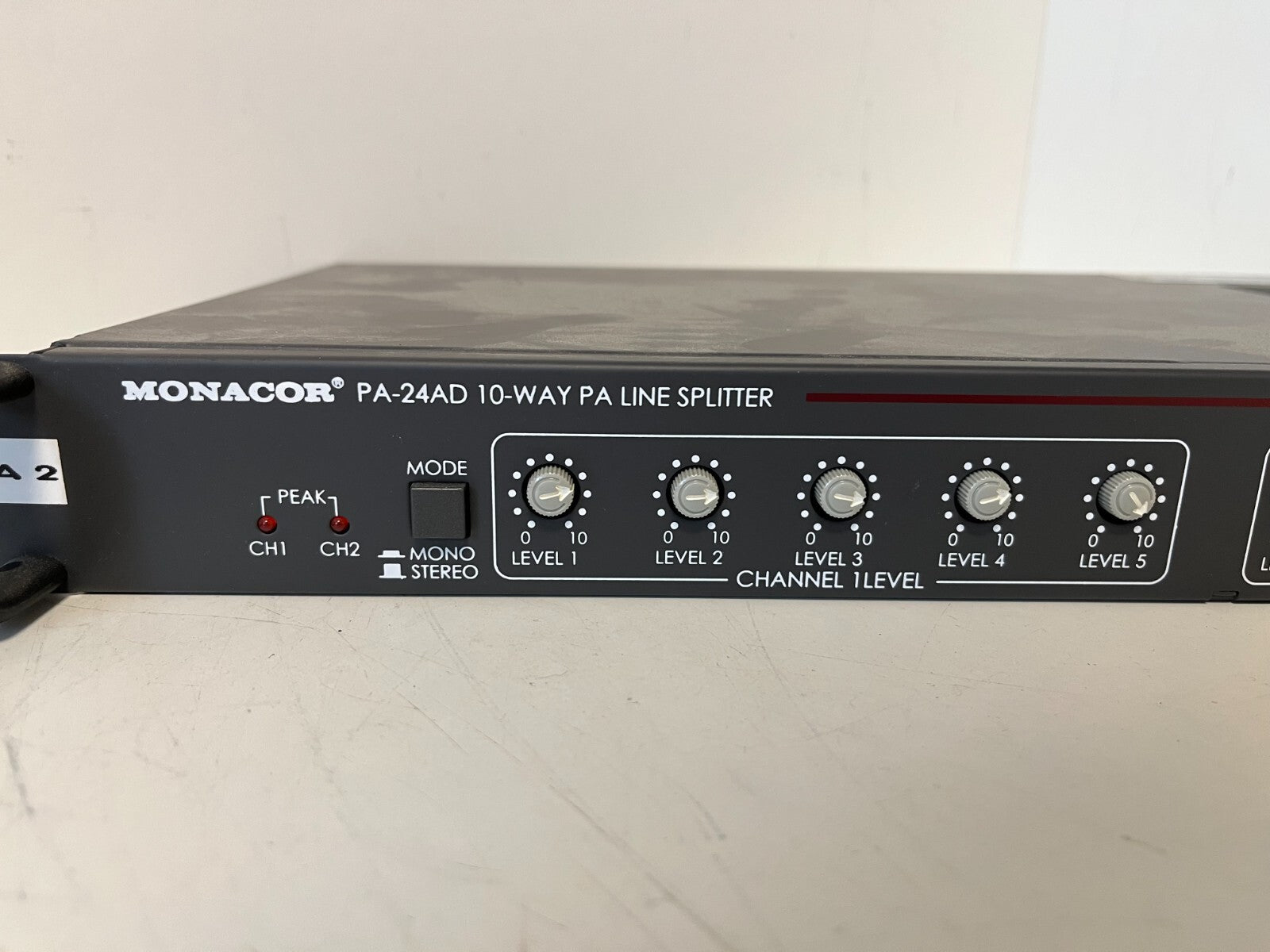 Monacor PA-24AD 10-Way PA Line Splitter Rackmount - Tested & Working
