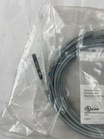 FESTO SME-8M Proximity Sensor NEW Cylinder Magnetic Reed 24V T-Slot UL Sealed