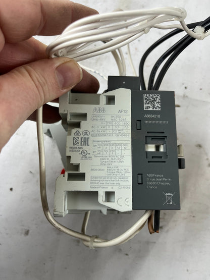 ABB AF12-30-01-14 Contactor 12A 3P 250–500V AC/DC + RT18-32(X) 32A 690V Holder