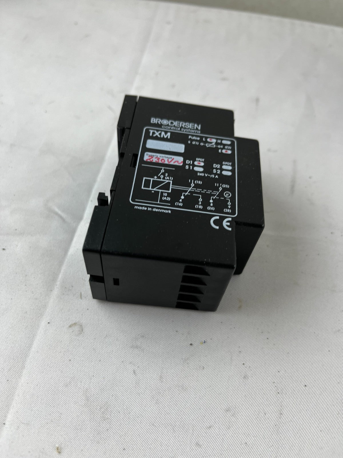 Brodersen UNIC TXM Timer Relay Module 230V AC Multifunction DIN Rail Used