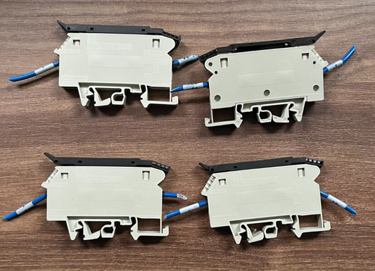 Lot of 4x Wieland WK4/THSI5/U Terminal Blocks 600V 6.3A Used Working