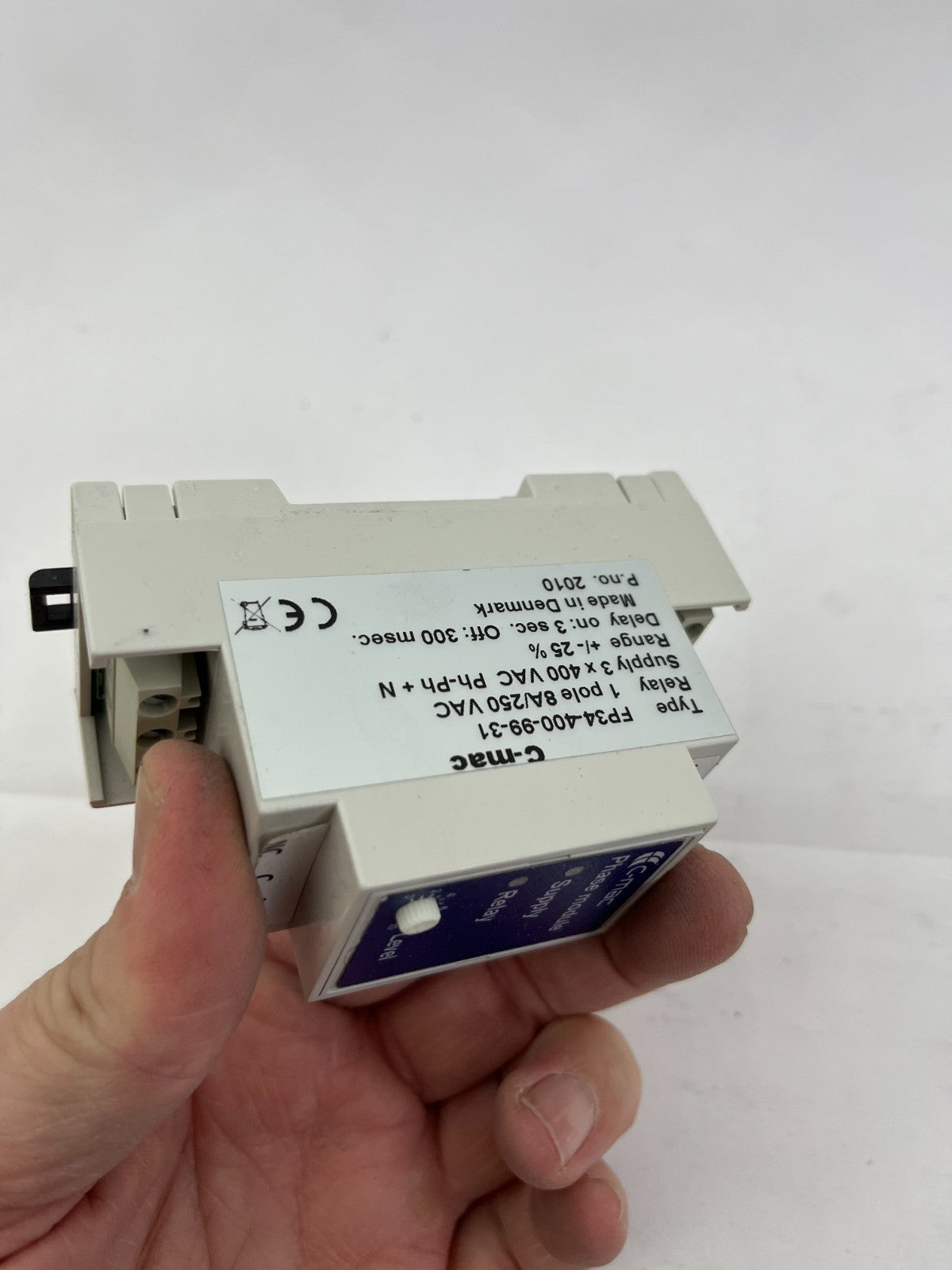 C-mac FP34-400-99-31 3-Phase Voltage & Sequence Monitoring Relay 400VAC New
