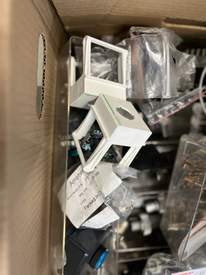 Mixed Industrial Automation Components Connectors Relays Terminal Blocks Lot