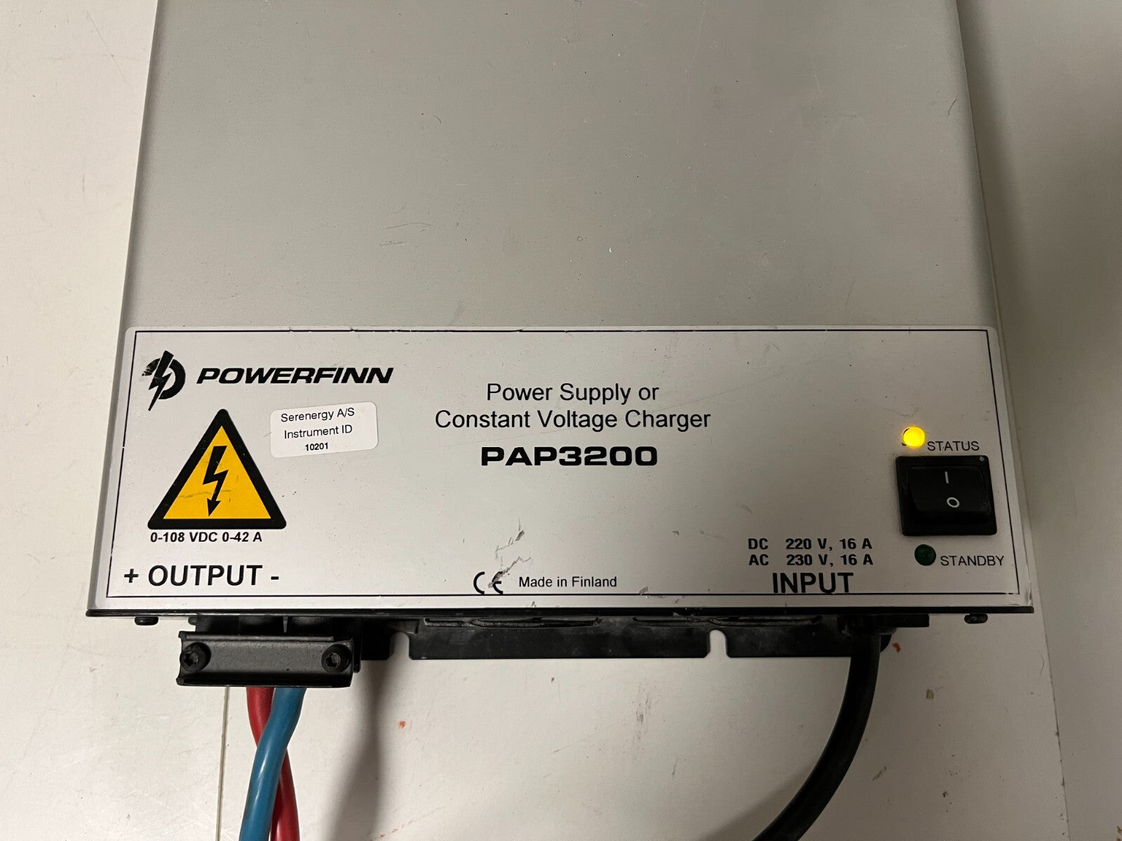 Powerfinn PAP3200 Power Supply 0-108VDC 0-42A 3200W Charger Tested Working Used