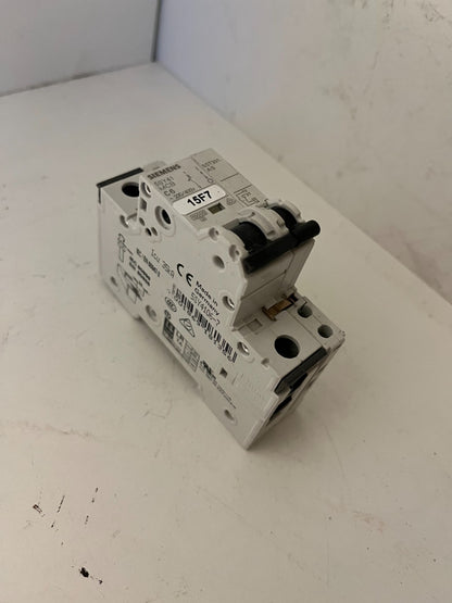 Siemens 5SY41 MCB C6 1P+Aux 6A Miniature Circuit Breaker 230/400V Used Spare