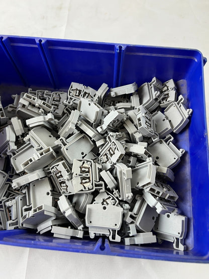 Terminal Block End Covers DIN Rail Terminal End Plates Lot Of Approx 200 Used