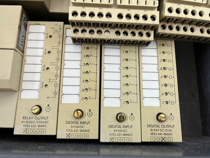 Siemens S5-100U CPU 100 PLC Bundle Power Supply, Bus, Digital/Relay I/O Modules