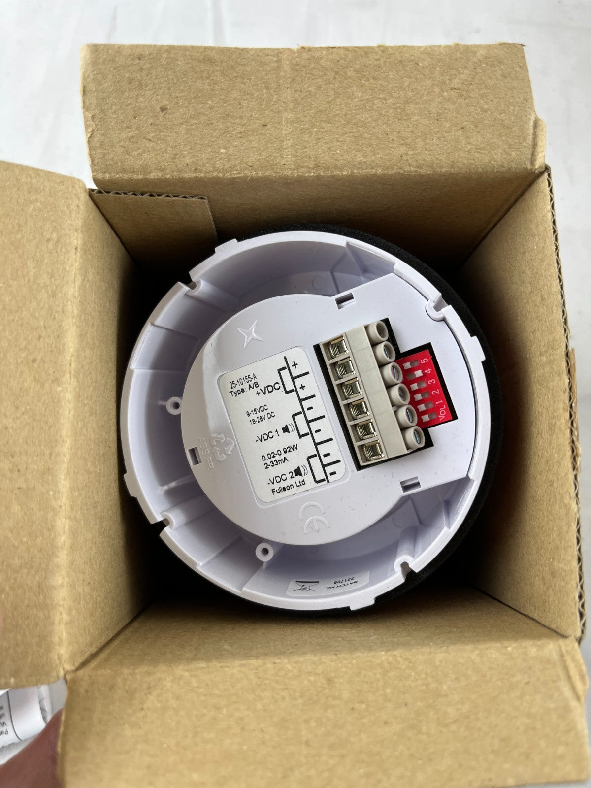 Fulleon 686-7887 ROLP/SV Fire Alarm Sounder Red Deep Mains Base 24VDC NEW UK