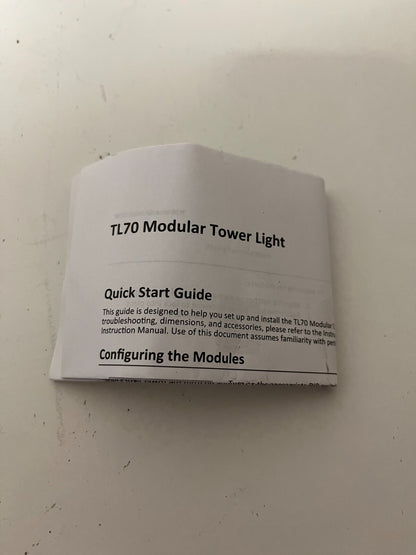 NEW Banner Engineering TL70 Modular Tower Light - SG-TL70-R (Red) 12-30V DC