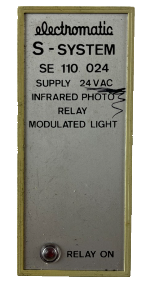 Electromatic SE 110 024 S‑System Infrared Photo Relay 24VAC Modulated Light