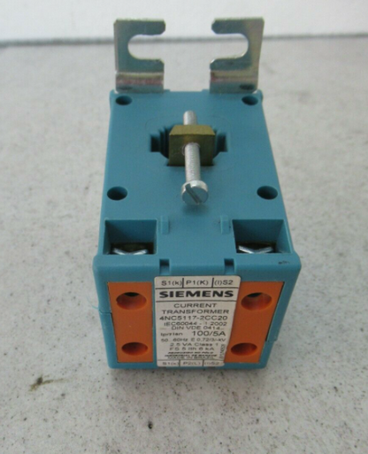 Siemens 4NC5117-2CC20 Current Transformer CT 100/5A Class 1 2.5VA Used Spare