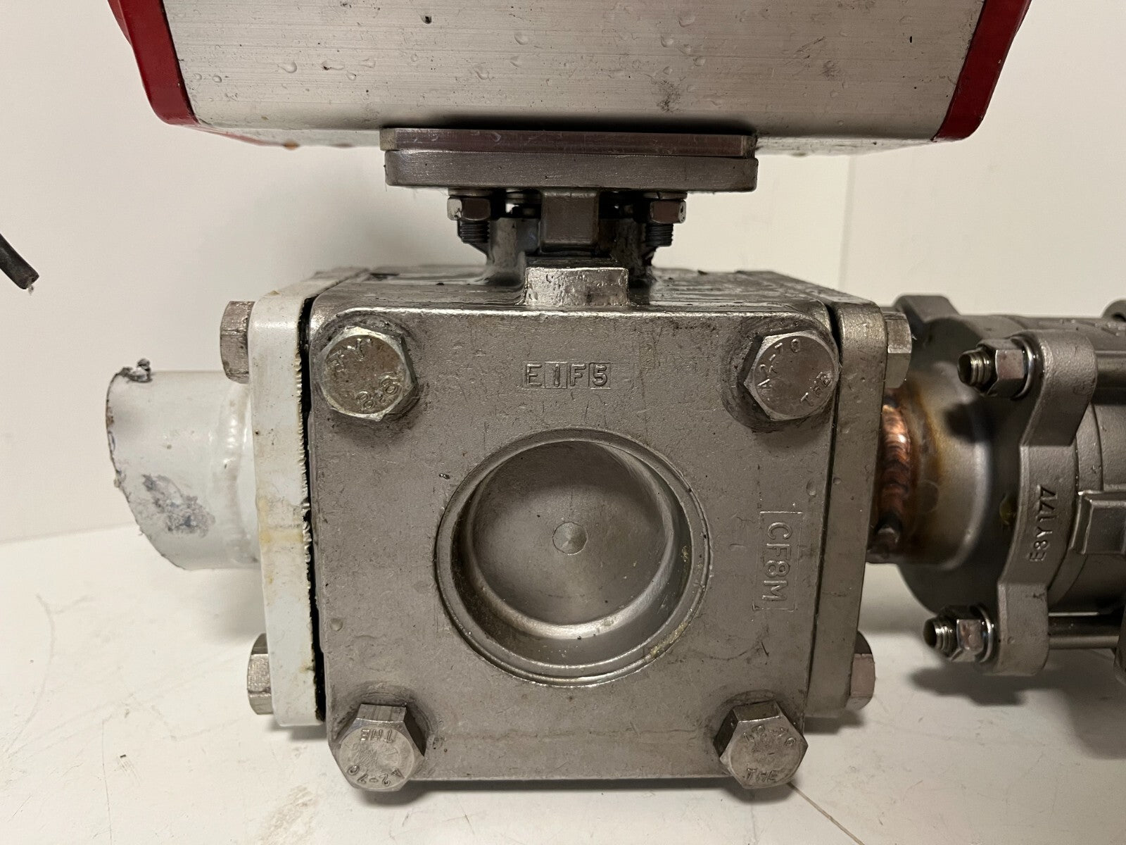 END-Armaturen ZD311567 DN50 Ball Valve Pneumatic Actuator Airtec Solenoid Used