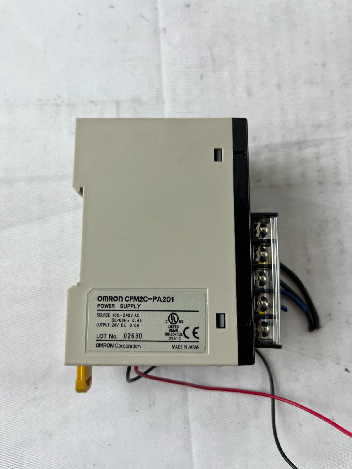 Omron CPM2C-PA201 Power Supply 100–240V AC to 24V DC 0.6A for PLC Used Spare