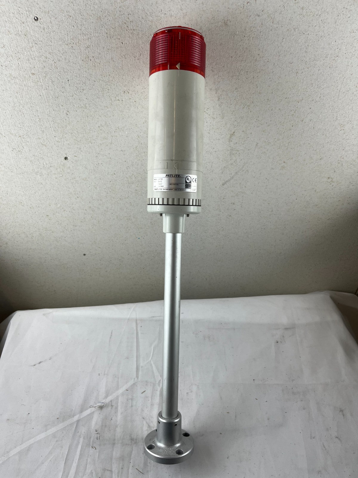 Patlite LU7-02 LED Signal Tower Light Red 24V DC Pole Mount UL CE NEW IP65