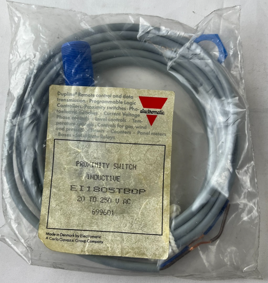 Electromatic EI1805TBOP Inductive Proximity Switch 20-250V AC New Carlo Gavazzi