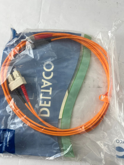 62.5/125 OM1 Fiber Patch Cable 2m SC Duplex to ST Duplex LSZH New Spare Part