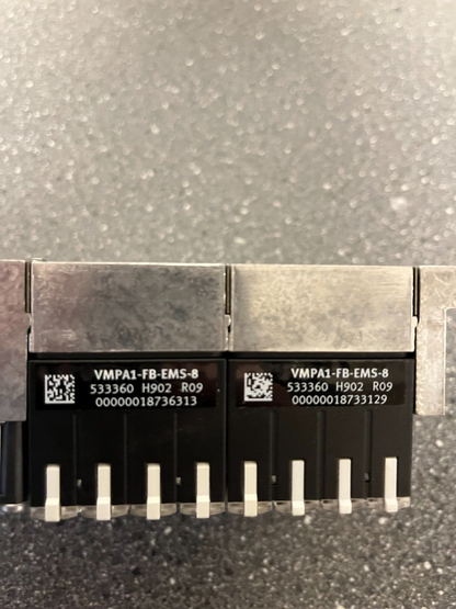 Festo CPX Pneumatic Manifold Assembly with VMPA1-FB-EMS-8 Valves and Accessories
