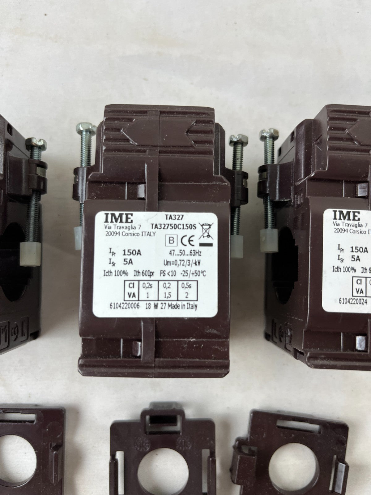 IME TA327 TA32750C150S Current Transformer 150/5A Class 0.2S Lot of 3 Used Spare