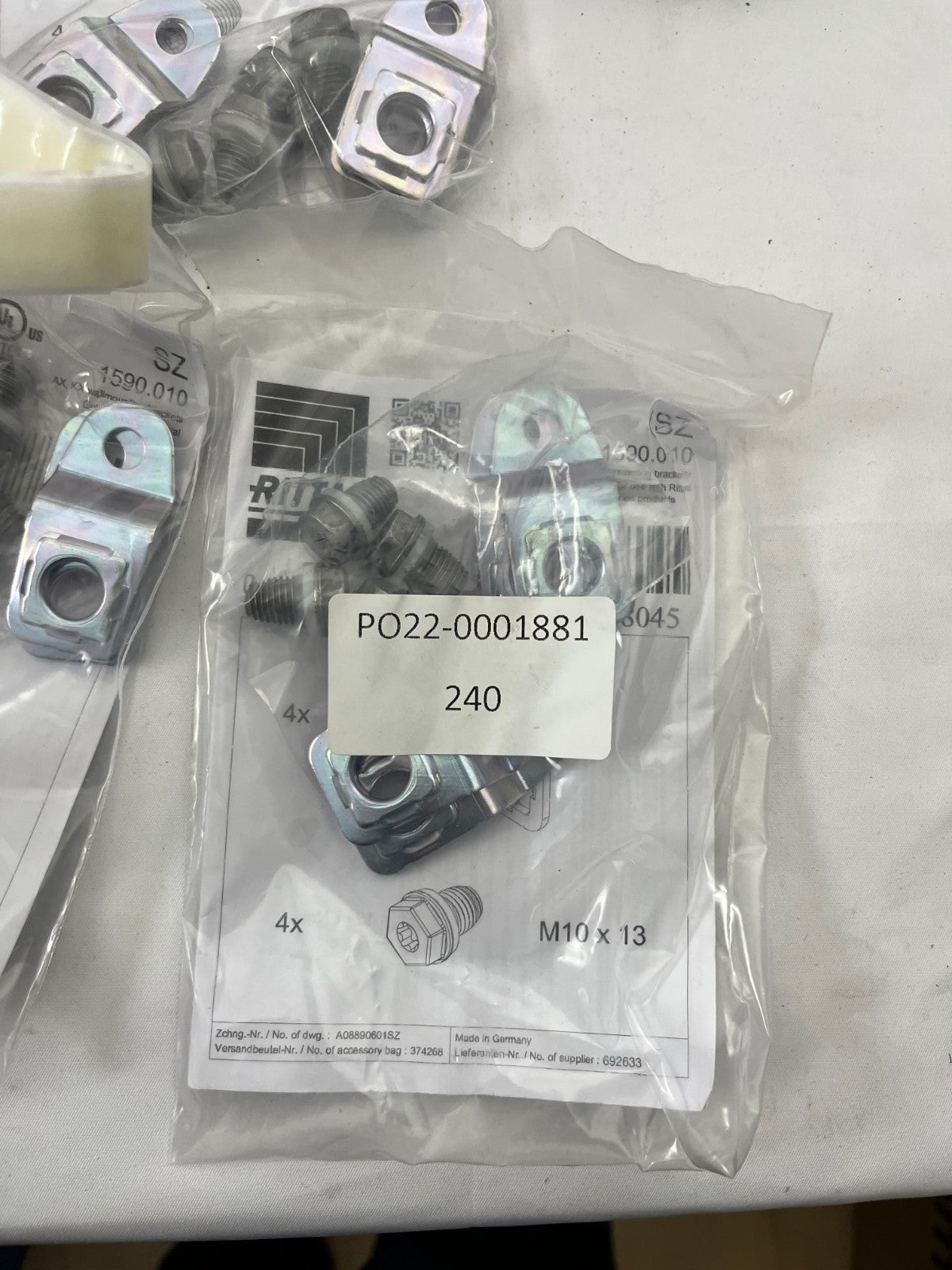 Rittal Enclosure Hardware Bundle New: Mounting Kits, Keyboard Tray, Brackets Etc