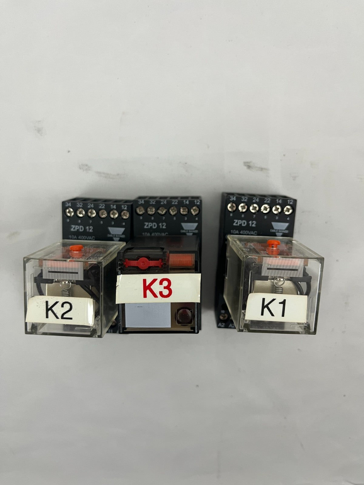 Carlo Gavazzi ZPD 12 & Schrack MT328230 Relay Bundle – 230V 10A Industrial Used