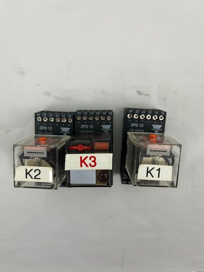 Carlo Gavazzi ZPD 12 & Schrack MT328230 Relay Bundle – 230V 10A Industrial Used